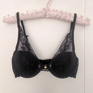 Natori Cherry Blossom wired bra 32C in black